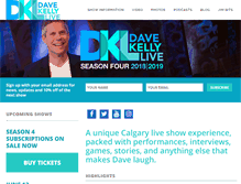 Tablet Screenshot of davekellylive.com